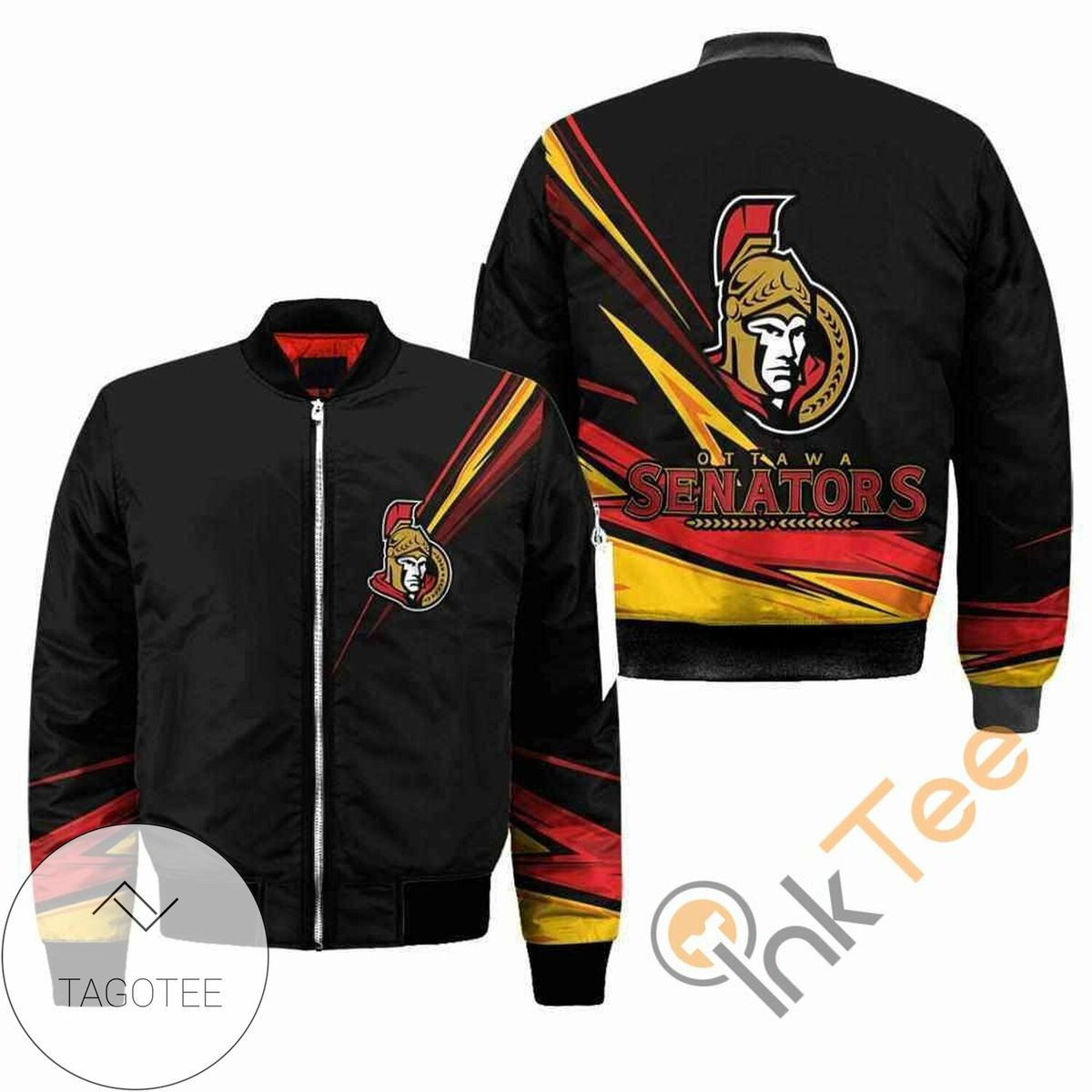 Ottawa Senators Black Bomber Jacket