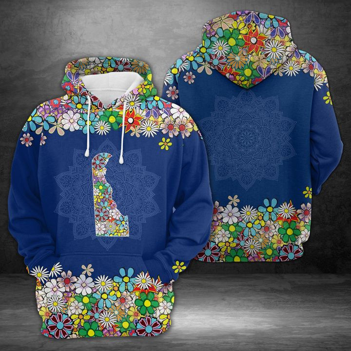 Delaware Flower 3D All Over Print Hoodie & Zip Hoodie