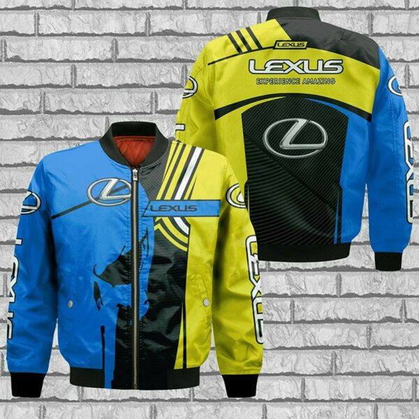 Lexus Blue Skull Bomber Jacket 221