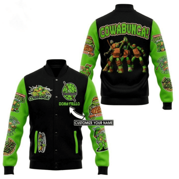 Custom Name Teenage Mutant Ninja Turtles Movies 2k503 Gift For Fan Baseball Jacket 111
