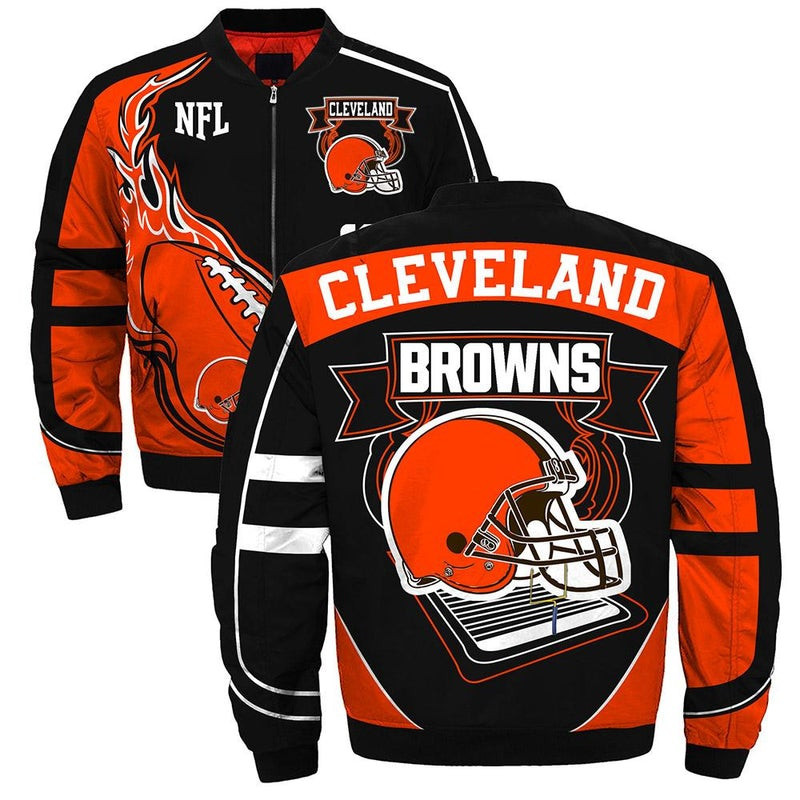 Cleveland Browns Big Logo Bomber Jacket