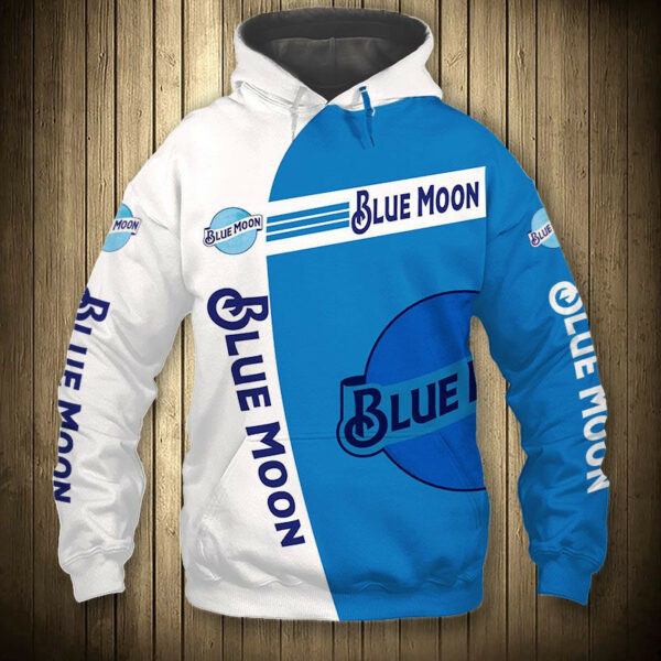 Blue Moon King Beer 5k410 Cartoon 3d Hoodie Zip Hoodie 380