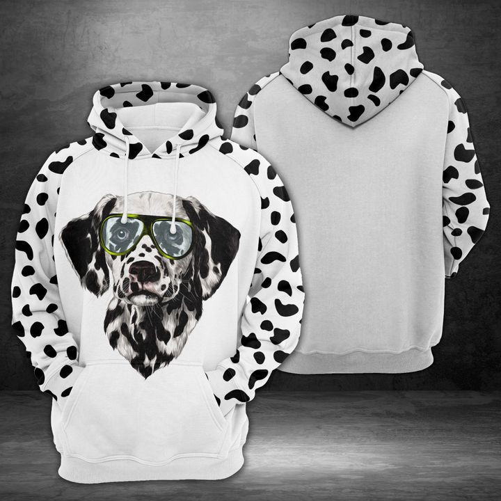 Dalmatians Glasses 3D All Over Print Hoodie & Zip Hoodie