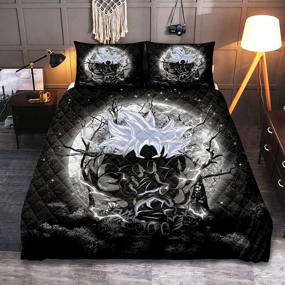 Dragon Ball Bedding Set Goku Ultra Instinct Moonlight Duvet Covers