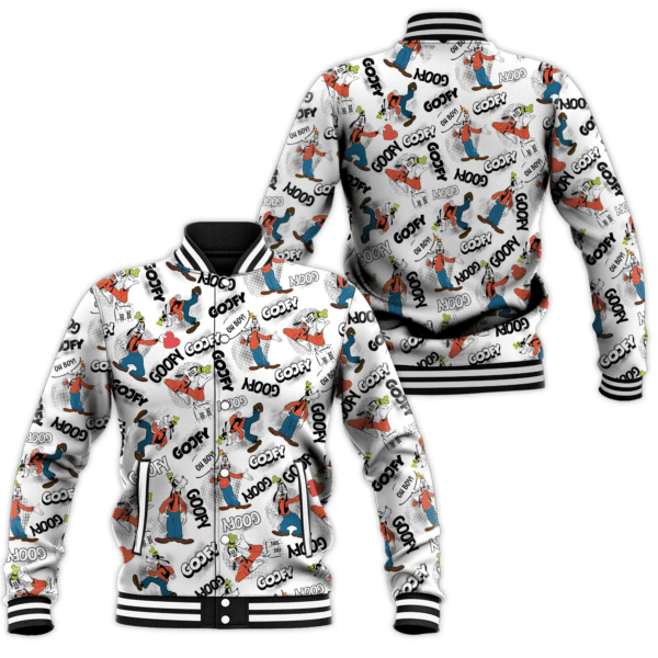Goofy Mickey Comics Disney Cartoon Pattern 521 Gift Lover Baseball Jacket 476
