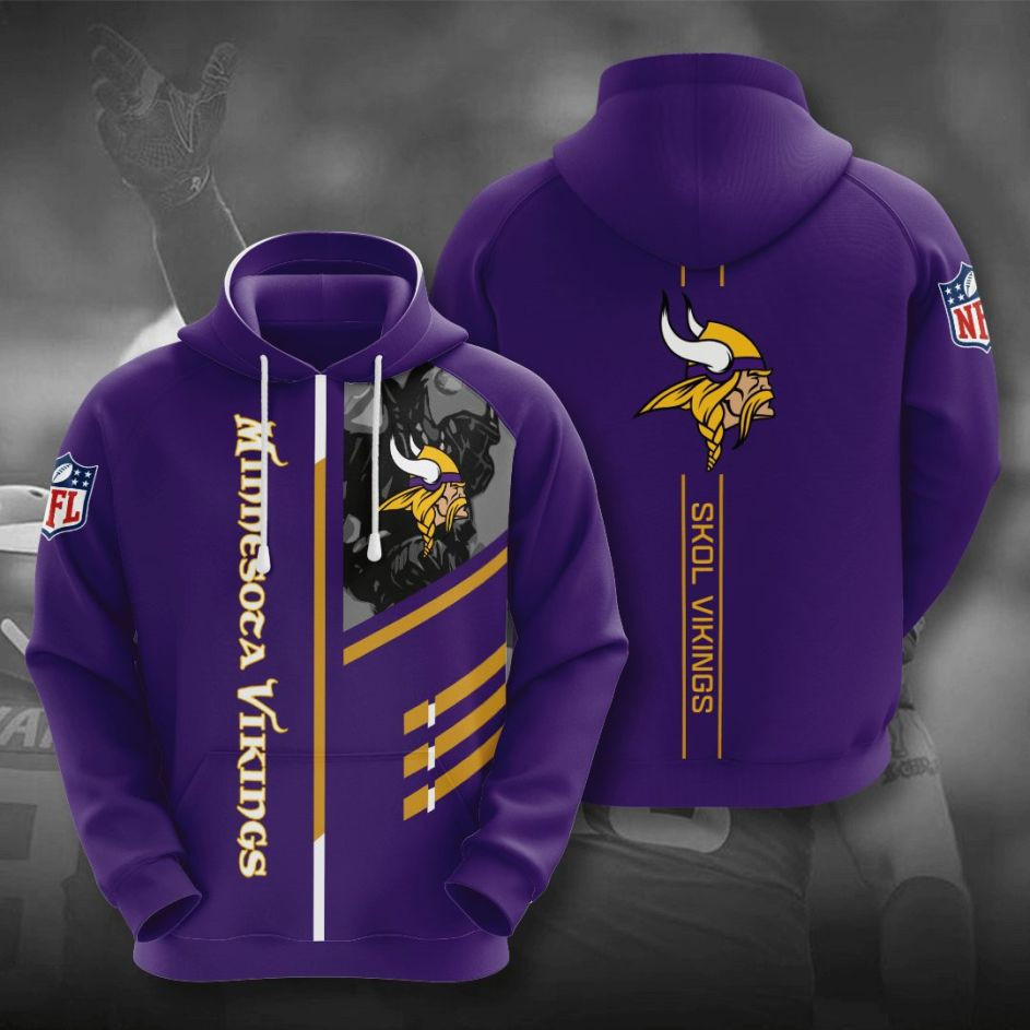 Minnesota Vikings Football 3D All Over Print Hoodie & Zip Hoodie