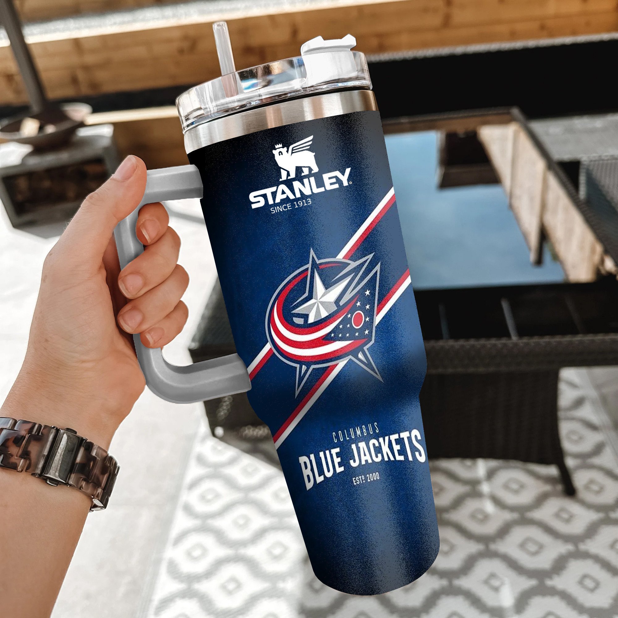 Columbus Blue Jackets Tumbler 2024 – Curved Tumbler – Stans Tumbler 40oz