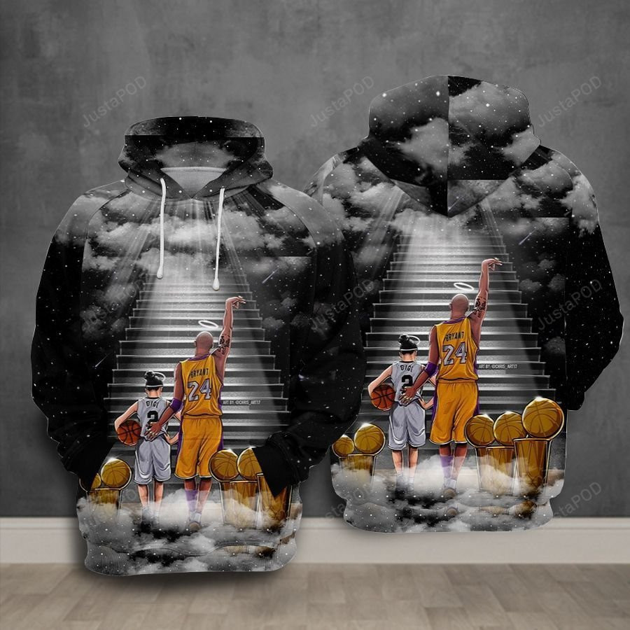 Kobe Bryant Angel Basketball 3D All Over Print Hoodie & Zip Hoodie