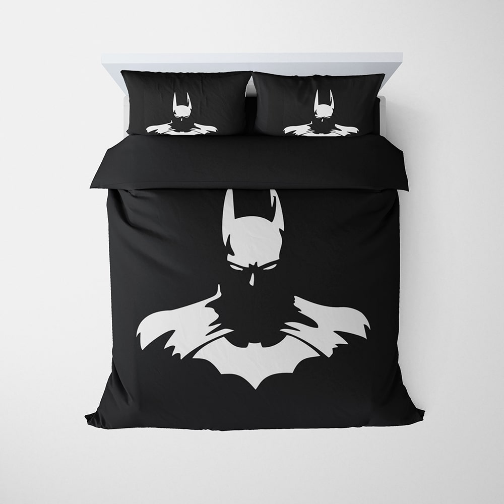 Batman Bedding Set DC Batman Sketch Silhouette Duvet Covers
