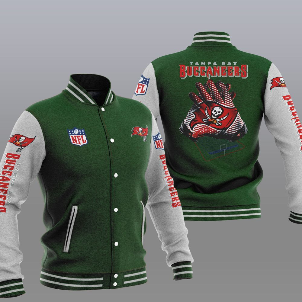 Tampa Bay Buccaneers Green Baseball Jacket