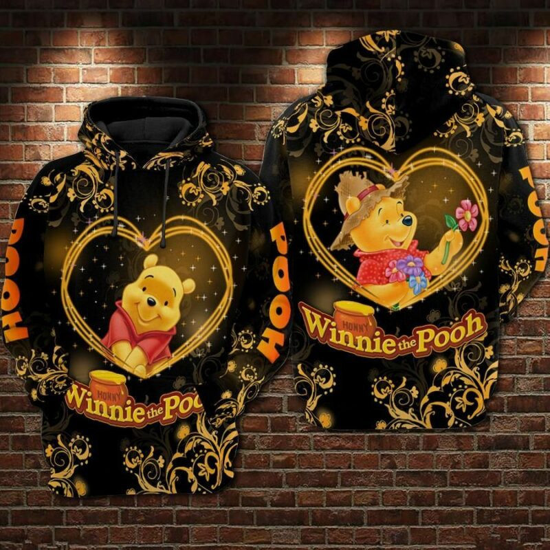 Winnie The Pooh Honny 1 Over Print 3d Hoodie Zip Hoodie