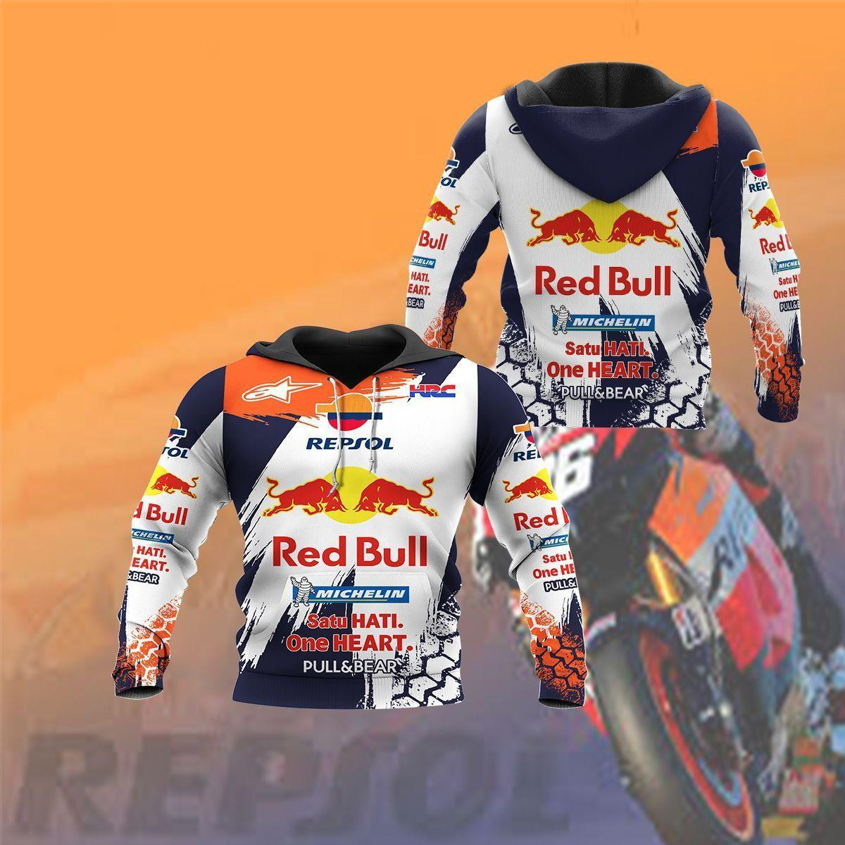 Repsol Honda Shirt 116, 3d Hoodie Zip Hoodie