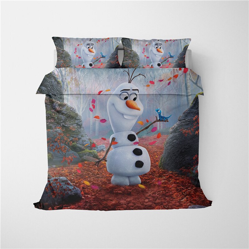 Frozen Bedding Set Olfa Snowman And The Element Duvet Covers