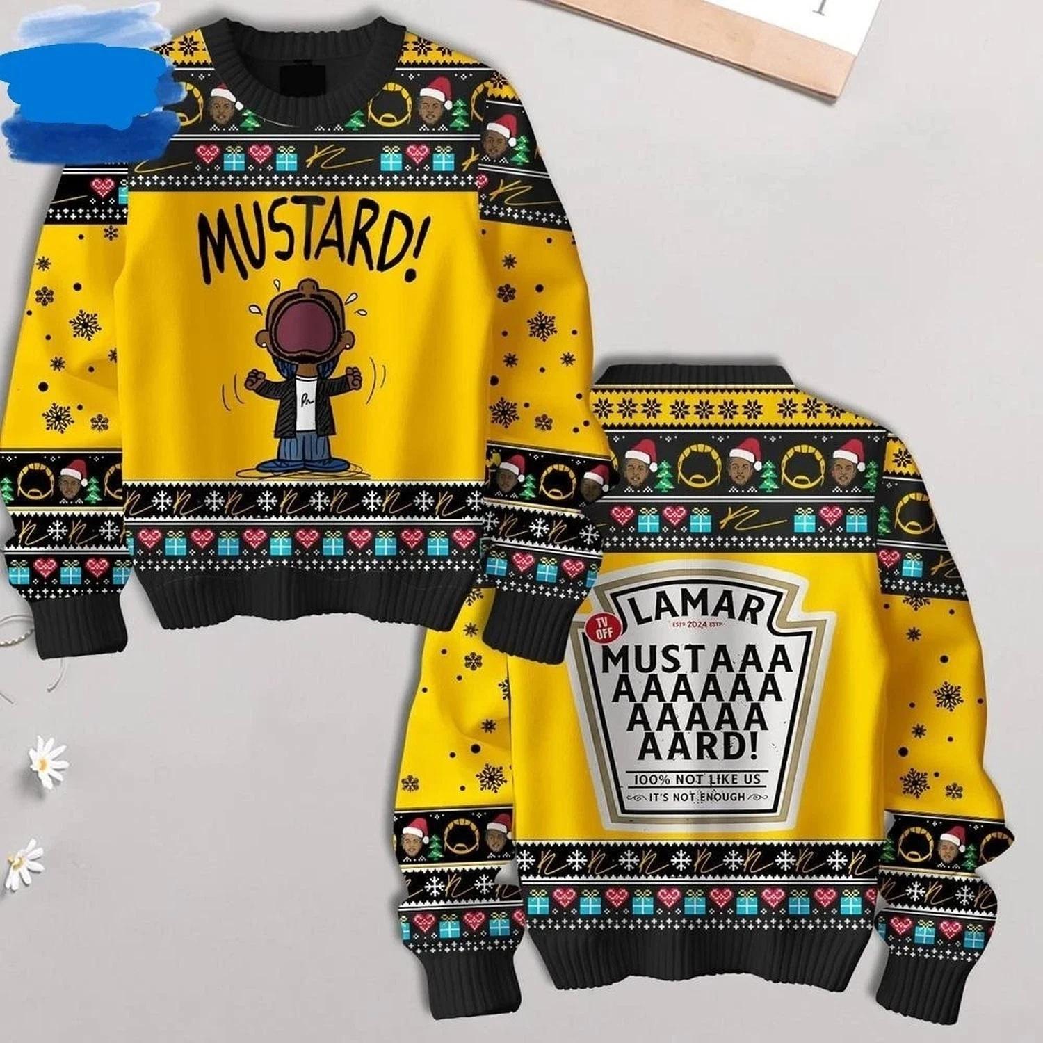 Kendrick Lamar Special Mustard Ugly Christmas Sweater
