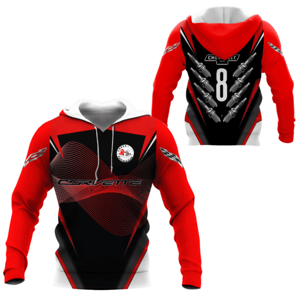 Chevrolet Corvette Shirt 835, 3d Hoodie Zip Hoodie 1691