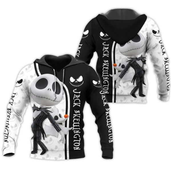 Nightmare Before Christmas Jack Skellington Hoodie And Zip Hoodie, Gift For Fan 3d All Over Print Shirt Hoodie 2388