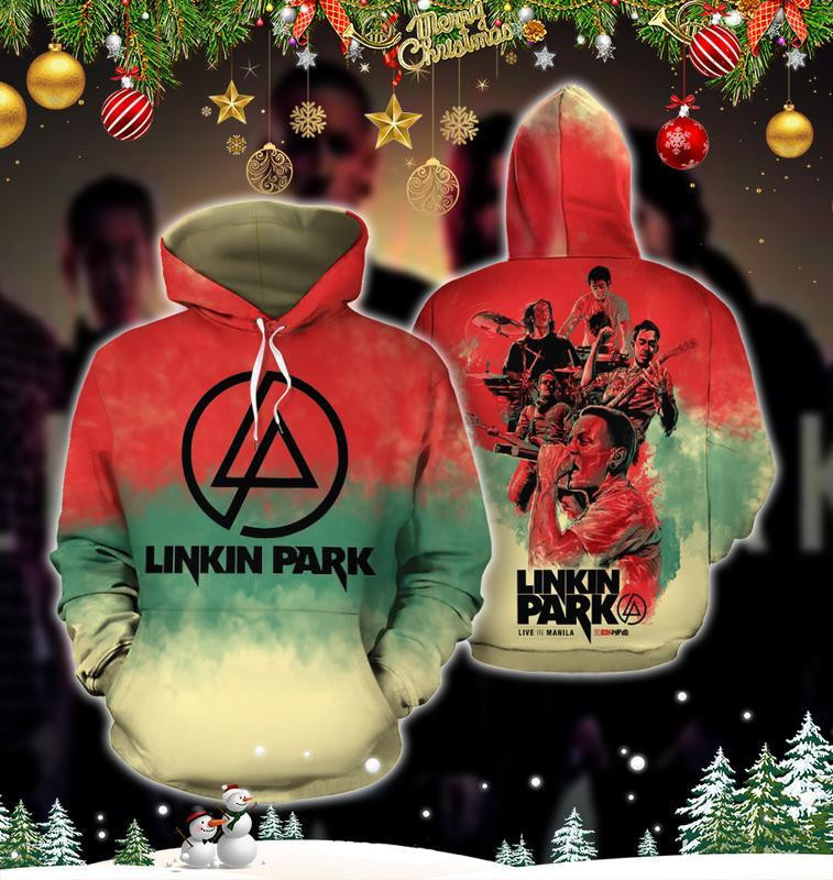 Linkin Park Rock Band Fan Gift, Linkin Park Logo All Over Print Hoodie 222