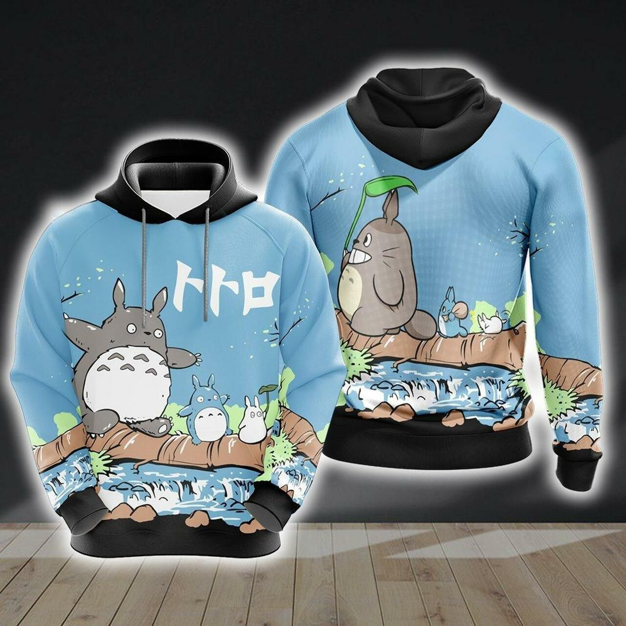 Totoro Unisex 3D All Over Print Hoodie & Zip Hoodie