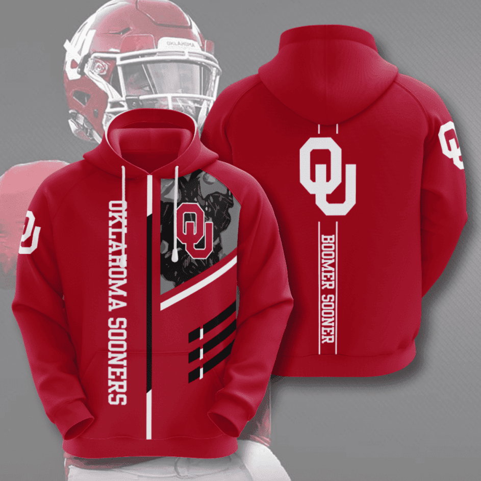 Oklahoma Sooners American Football 3D All Over Print Hoodie & Zip Hoodie