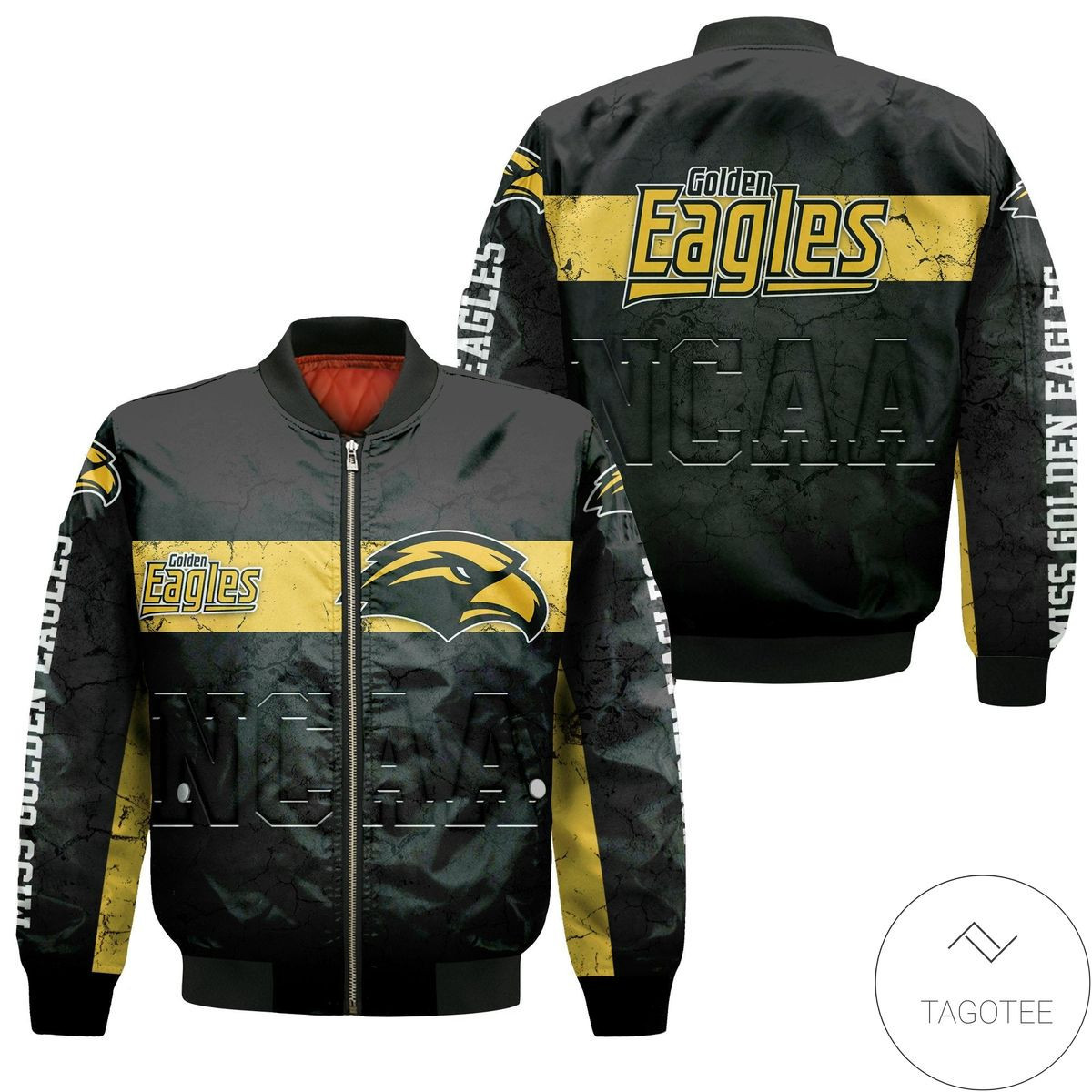 Southern Miss Golden Eagles Black Bomber Jacket