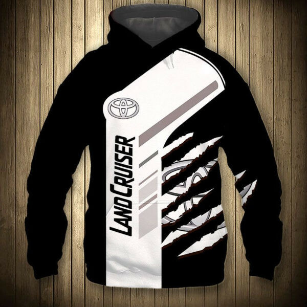 Toyota Land Cruiser Car 6k960 Cartoon 3d Hoodie Zip Hoodie 2094