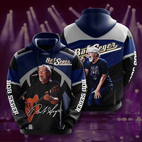 Bob Seger Anniversary Signature Design Gift For Fan Custom 3d Hoodie All Over Printed Hoodie