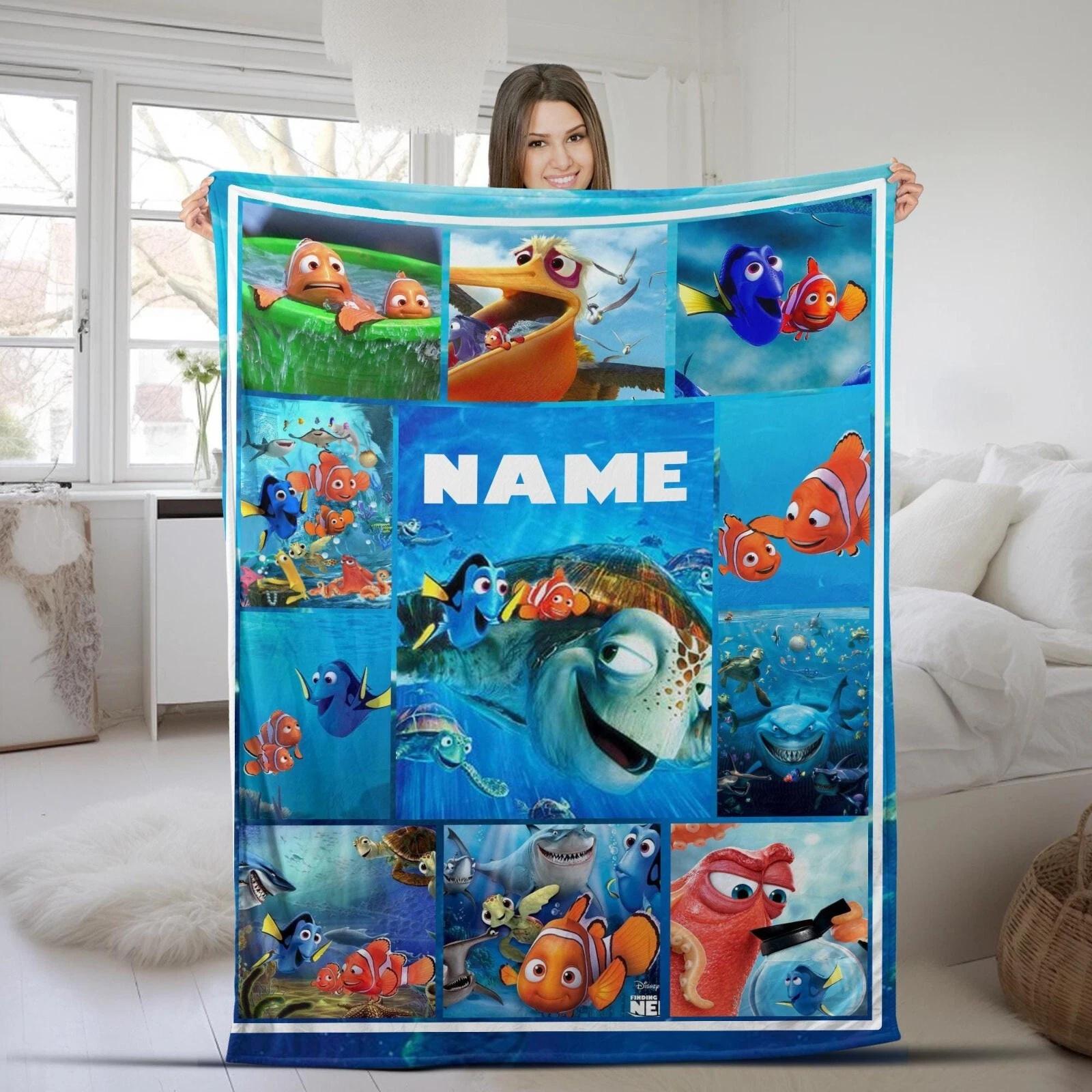 Personalized Finding Nemo Blanket Finding Nemo Fleece Sherpa Blanket