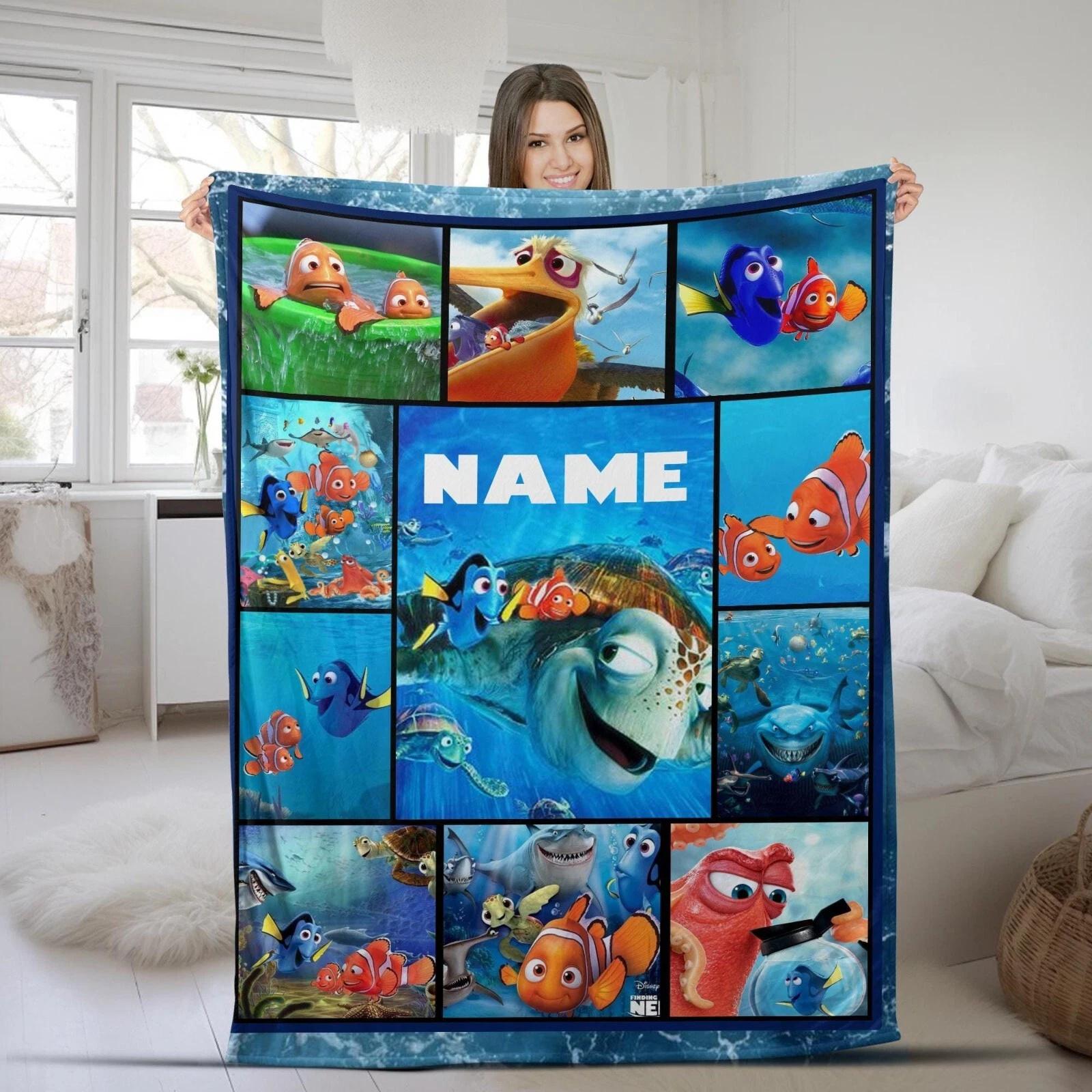 Finding Nemo Personalized Blanket Finding Nemo Fleece Sherpa Blanket
