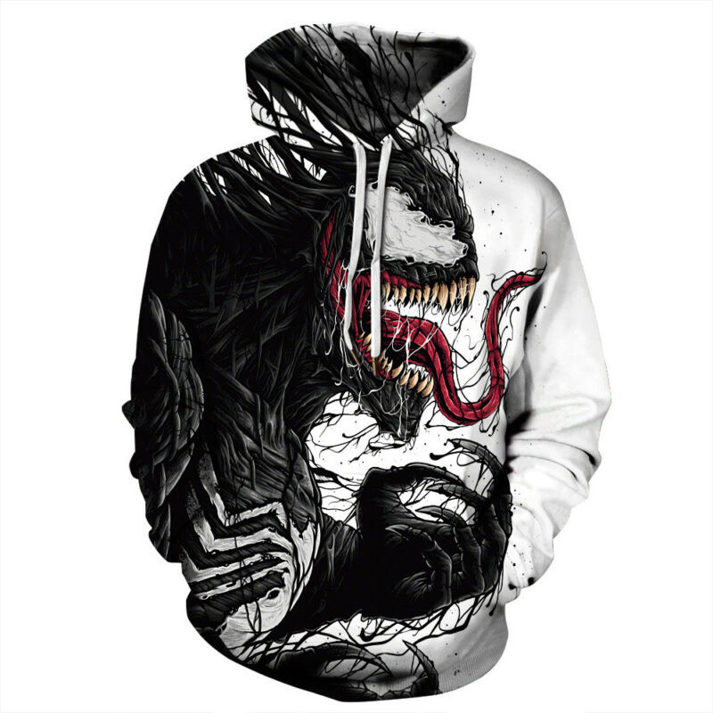 Venom Black 3d Hoodie G