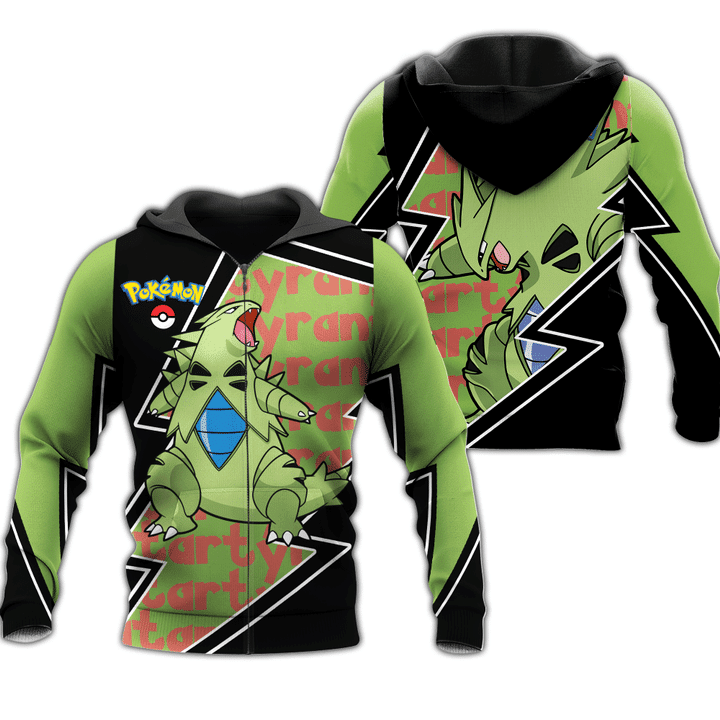 Tyranitar Pokemon 3d Hoodie Zip Hoodie