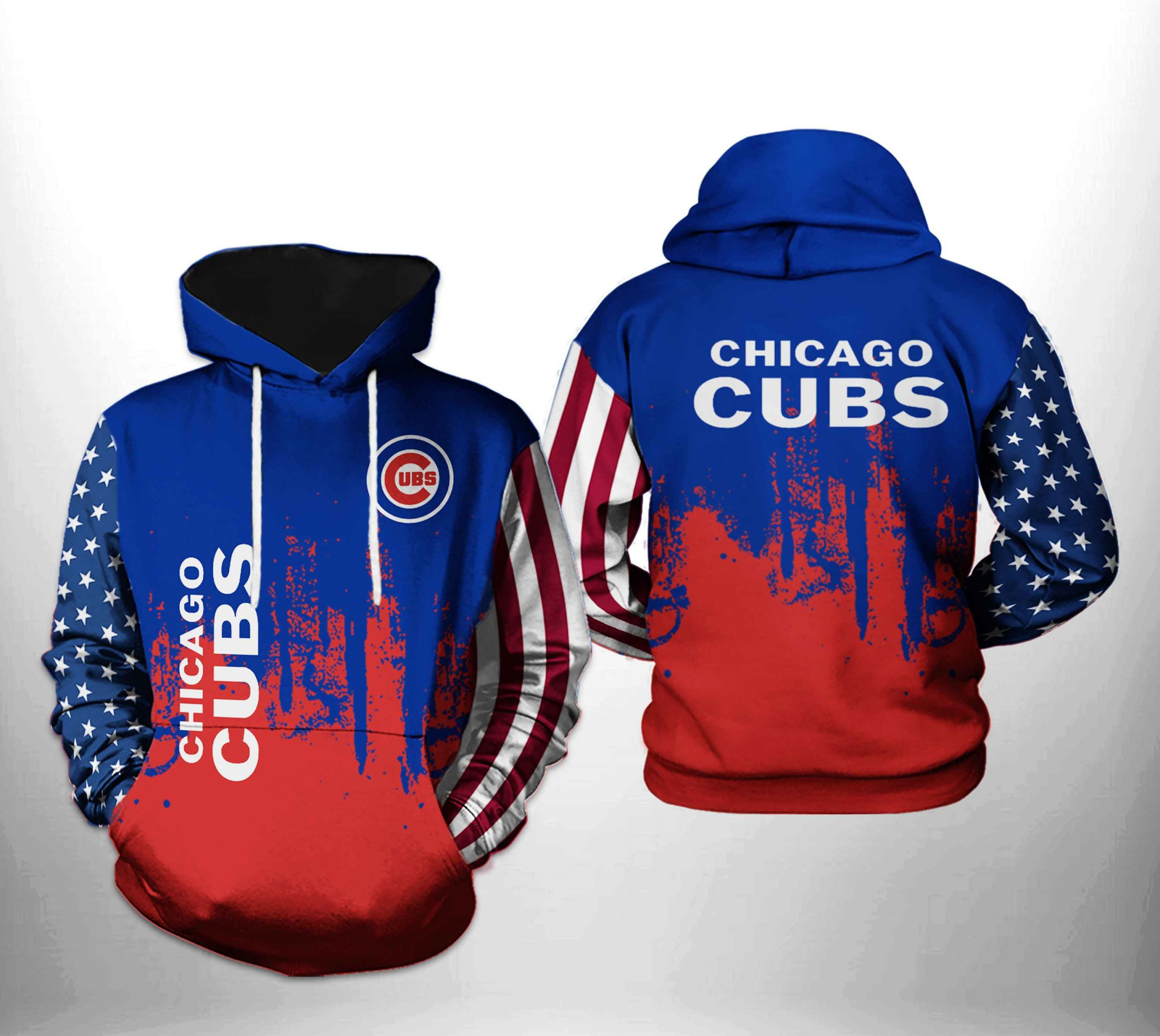Chicago Cubs MLB Team US 3D All Over Print Hoodie & Zip Hoodie