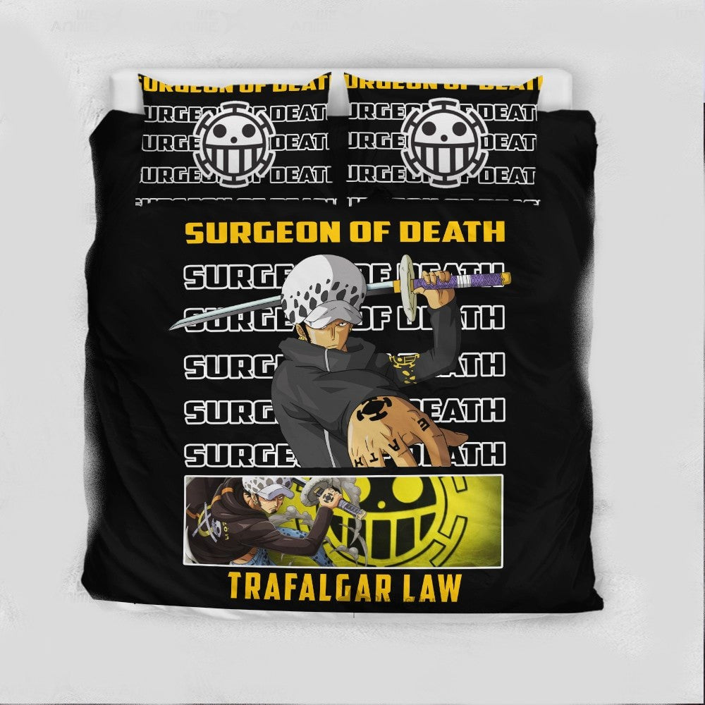 One Piece Bedding Set Trafalgar Law Surgeon Of Death Duvet Covers