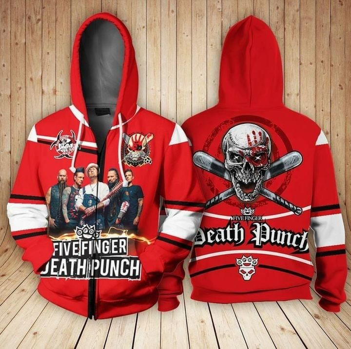 Five Finger Punch Music Band  3d Hoodie Zip Hoodie