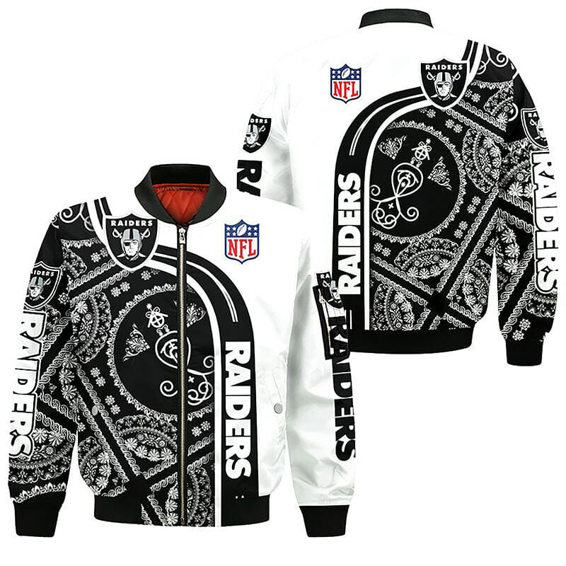 Las Vegas Raiders White Special Bomber Jacket