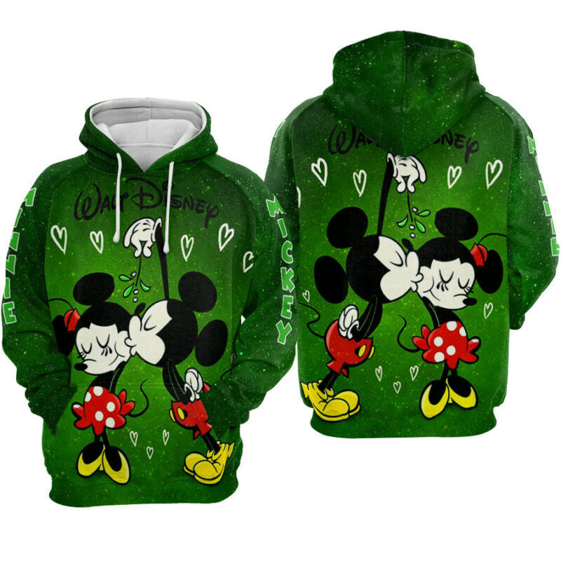 Mickey Minnie Lover Galaxy Valentine Couple Hoodie Zip Hoodie