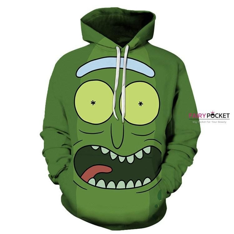 Rick and Morty Rick Green 3D All Over Print Hoodie & Zip Hoodie