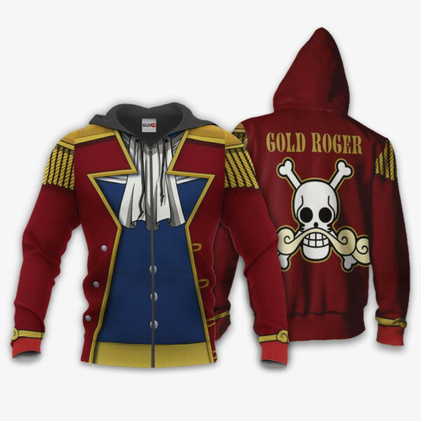 One Piece Gol D. Roger Costume Anime 3k335 Cartoon 3d Hoodie Zip Hoodie 2248