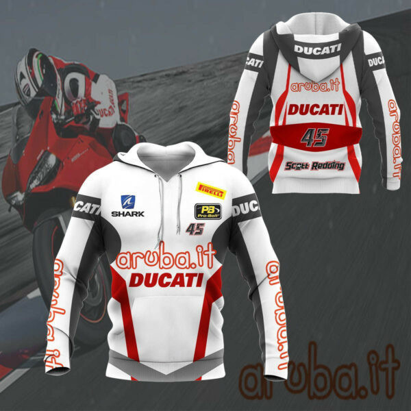 Ducati Shirt 228, 3d Hoodie Zip Hoodie 1188