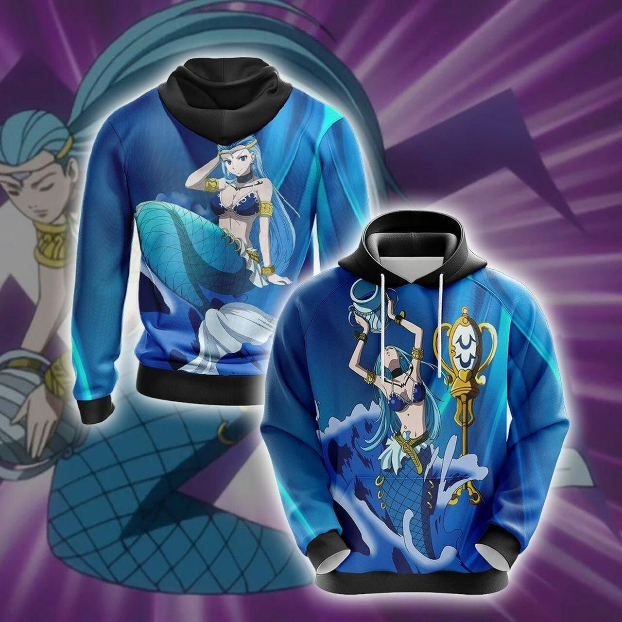 Fairy Tail - Aquarius Unisex 3D All Over Print Hoodie & Zip Hoodie
