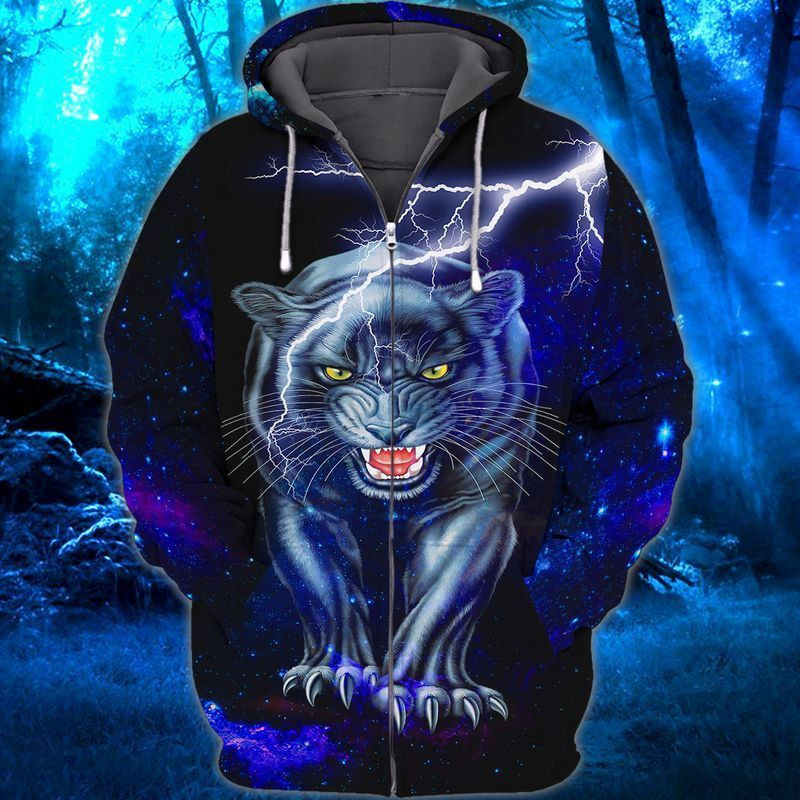 Black Panther 3d Hoodie Zip Hoodie