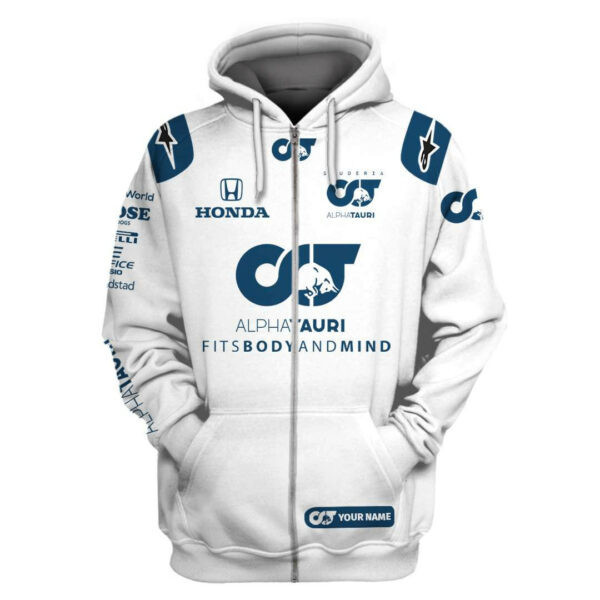 Alphatauri Honda F1 Team Custom Name And Number 3d All Over Print Shirt Hoodie 462