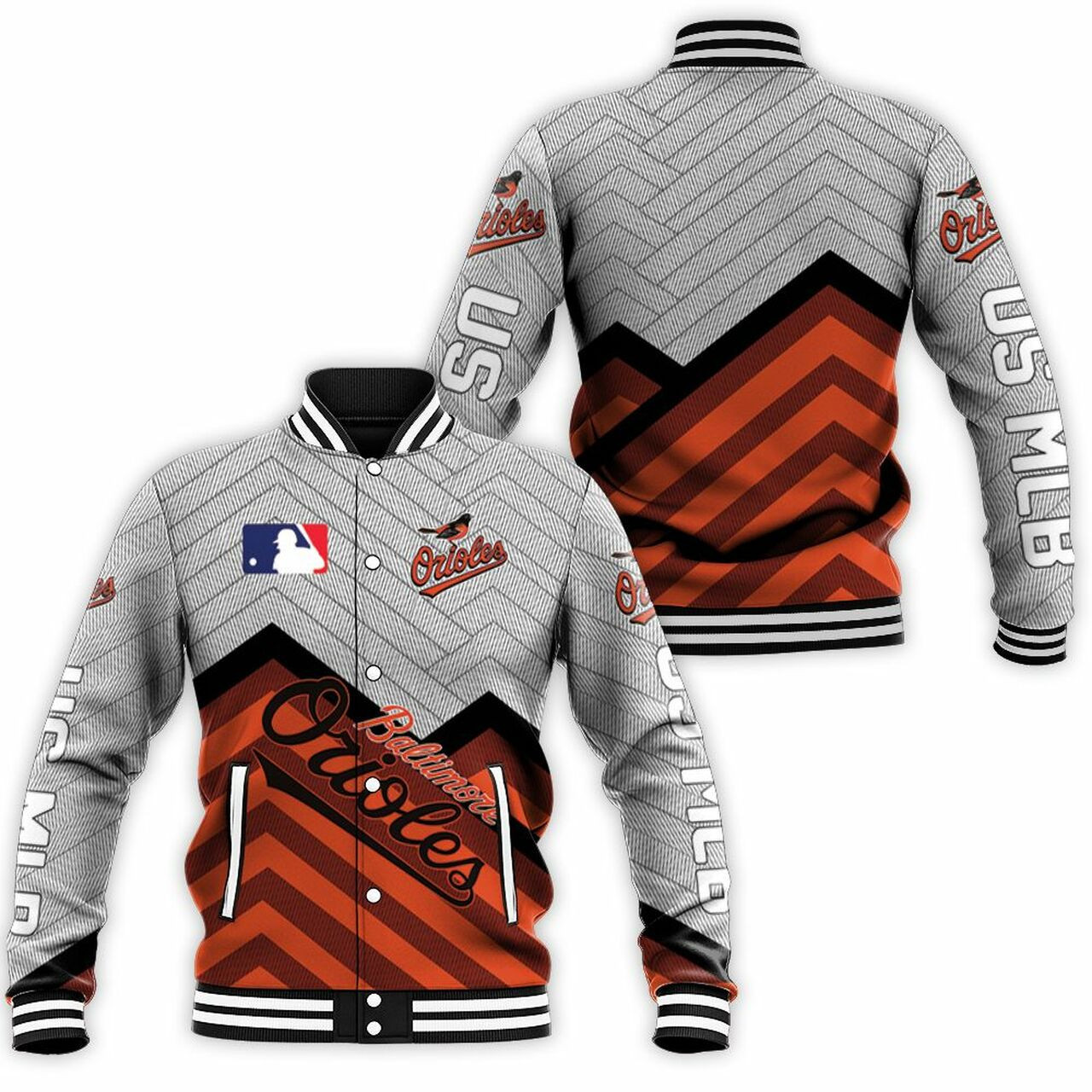 Baltimore Orioles O Neck Baseball Jacket