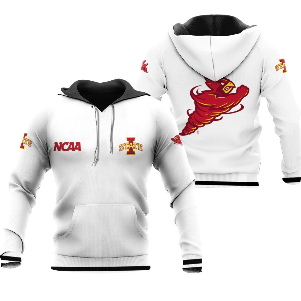 Iowa State Cyclones White Baseball Jacket