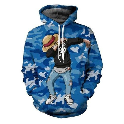 One Piece Luffy Style Zip 3D All Over Print Hoodie & Zip Hoodie