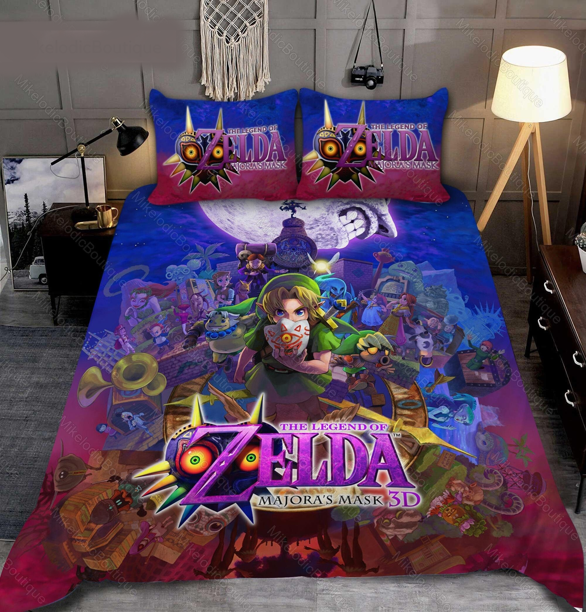 The Legend Of Zelda Bedding Set The Legend Of Zelda Majora's Mask Poster Duvet Covers