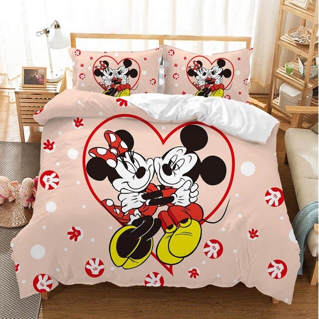 Minnie Bedding Set DN MM And Minnie Love Heart Duvet Covers