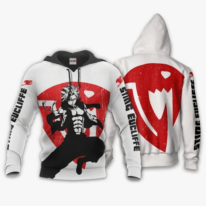 Sting Eucliffe Fairy Tail Silhouette 3d Hoodie Zip Hoodie