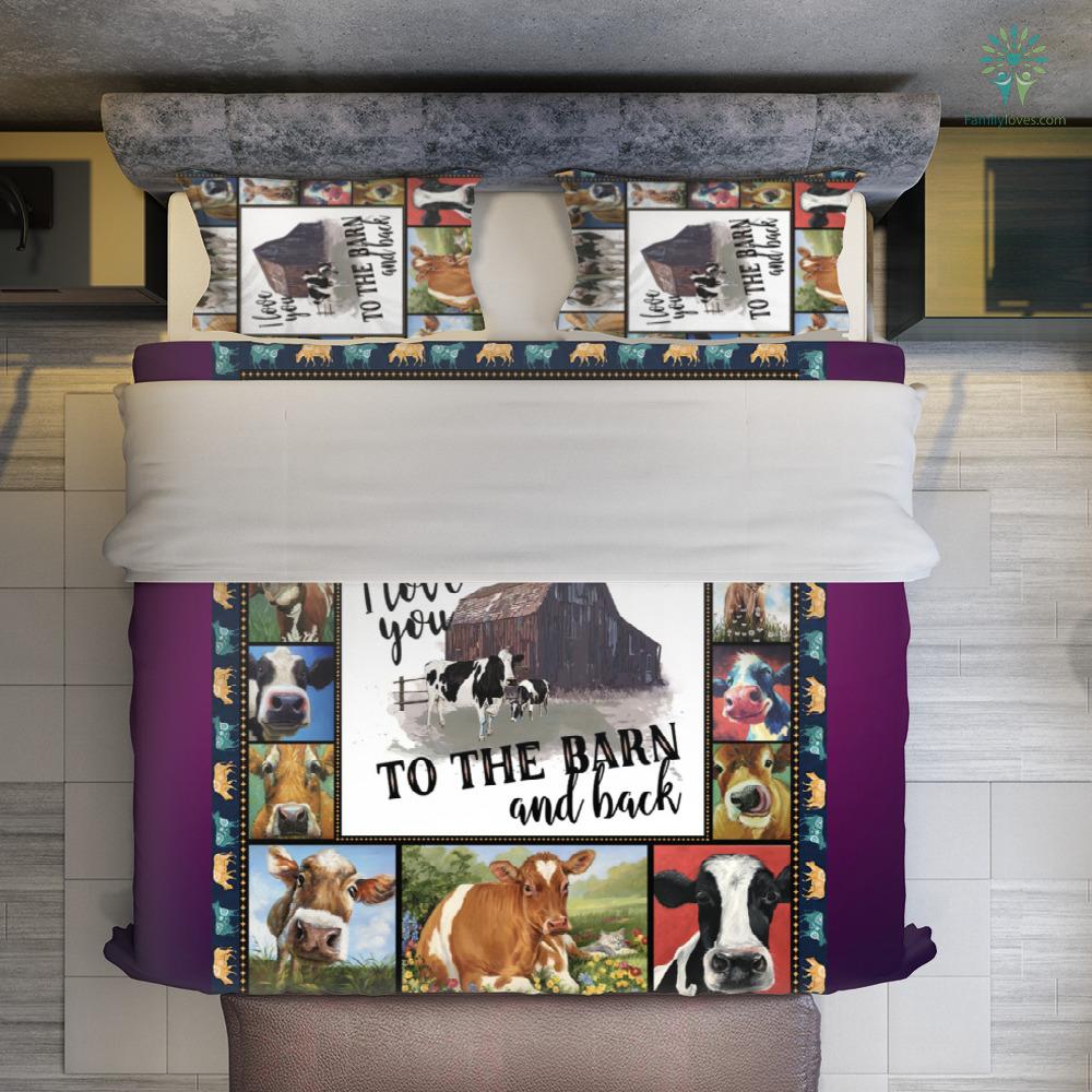 Cow Bedding Set I Love You To The Barn And Back Duvet Covers