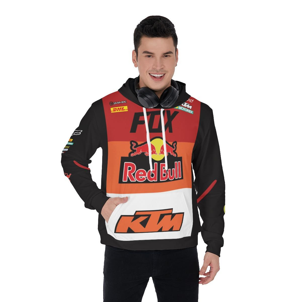 Red Bull Ktm Hoodie, Fox Racing Zip Up Hoodie