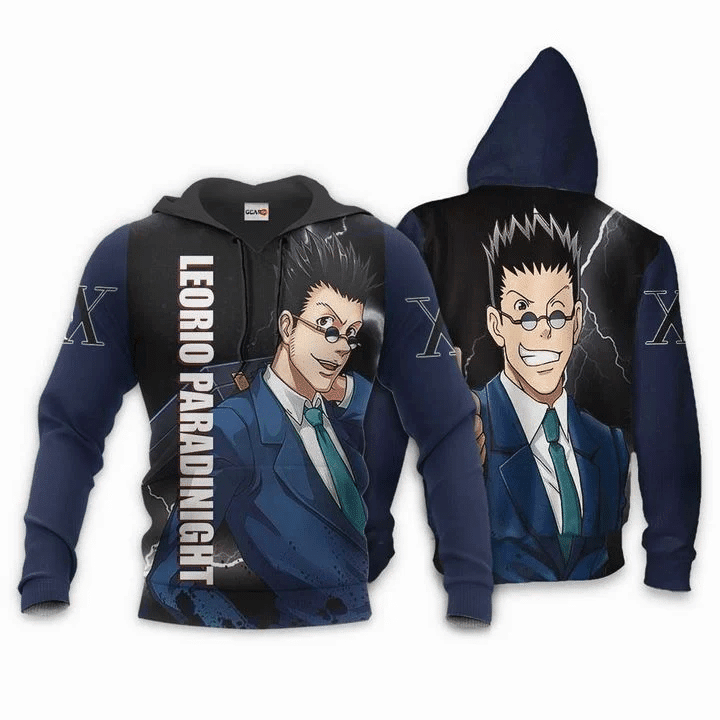 Leorio Paradinight Hunter X Hunter 3d Hoodie Zip Hoodie